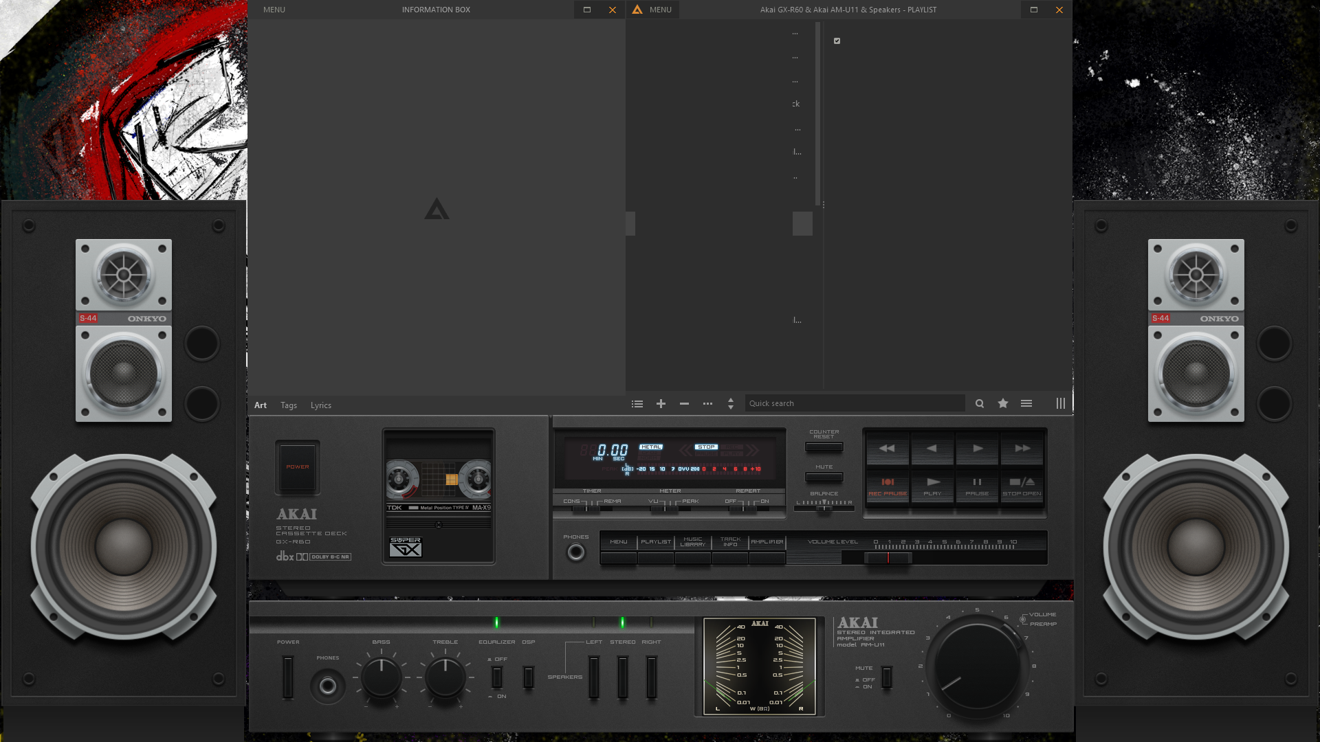 A screenshot of a media player