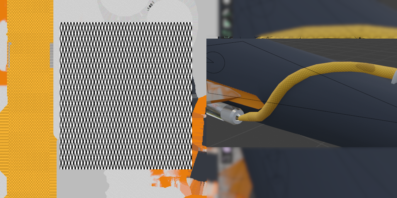 Some vectors I made, and how they project onto a model