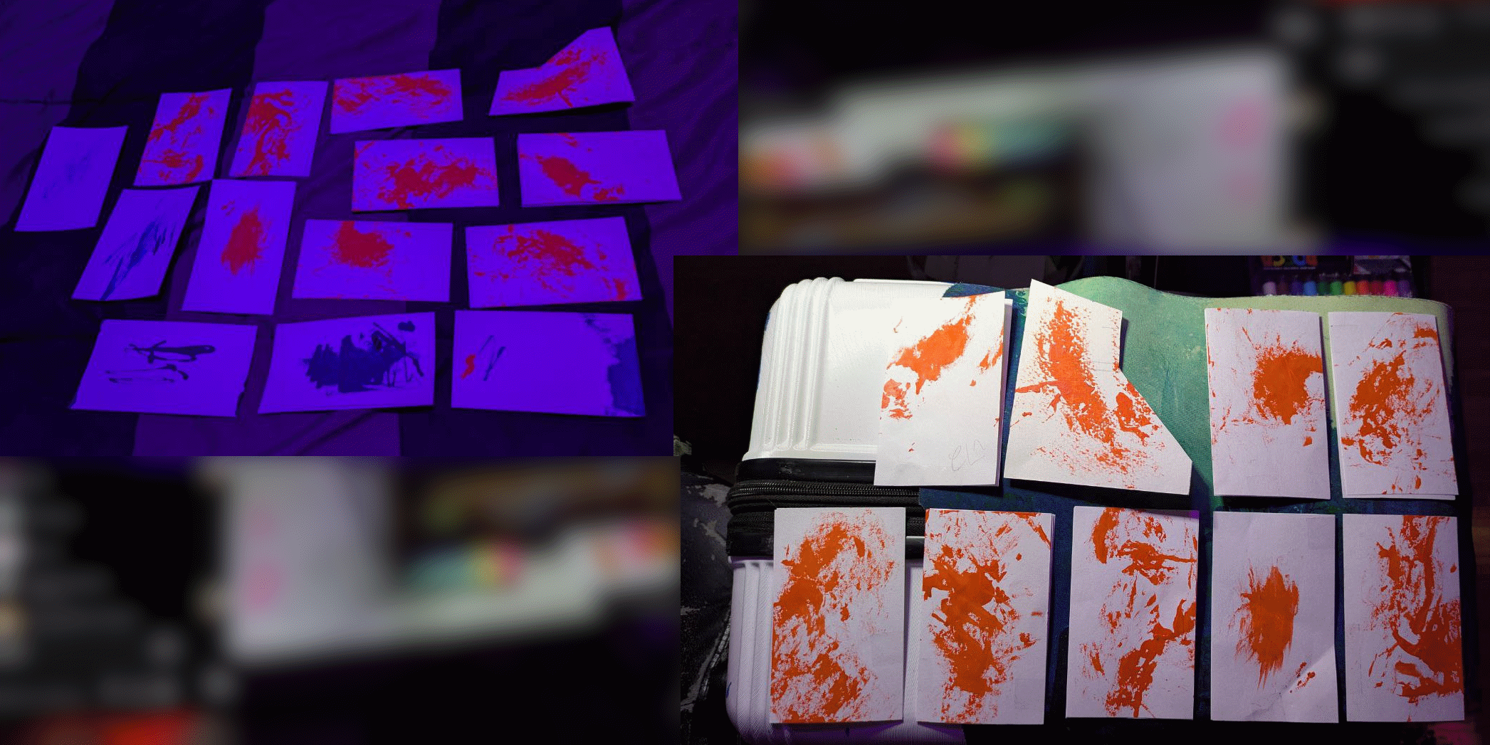 A picture of various scraps of paper from the aforementioned project