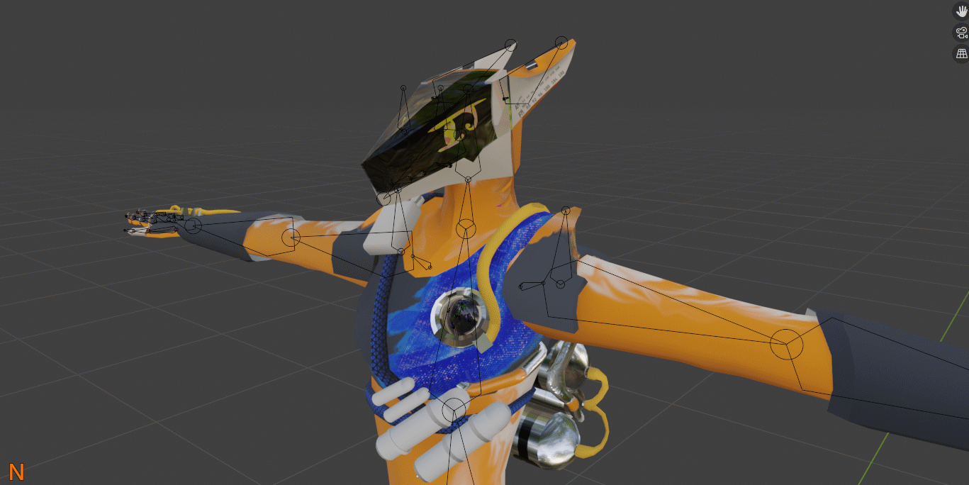 a render in Blender of the unfinished model