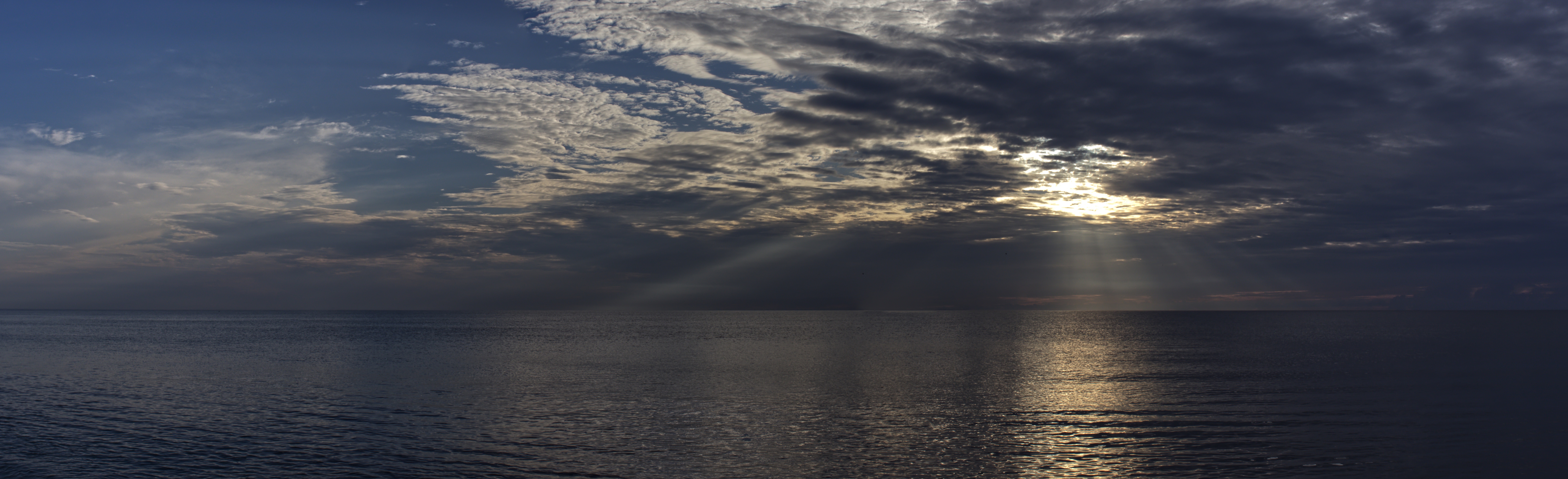 A panoramic photograph by me of the beach
