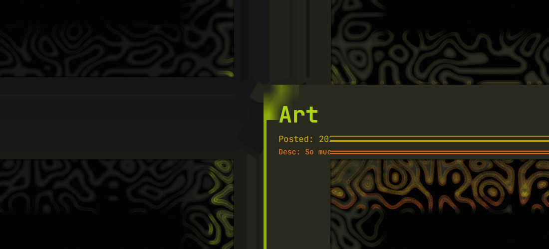 An edited screenshot showing the corner of my last blog post being rendered incredibly blurry