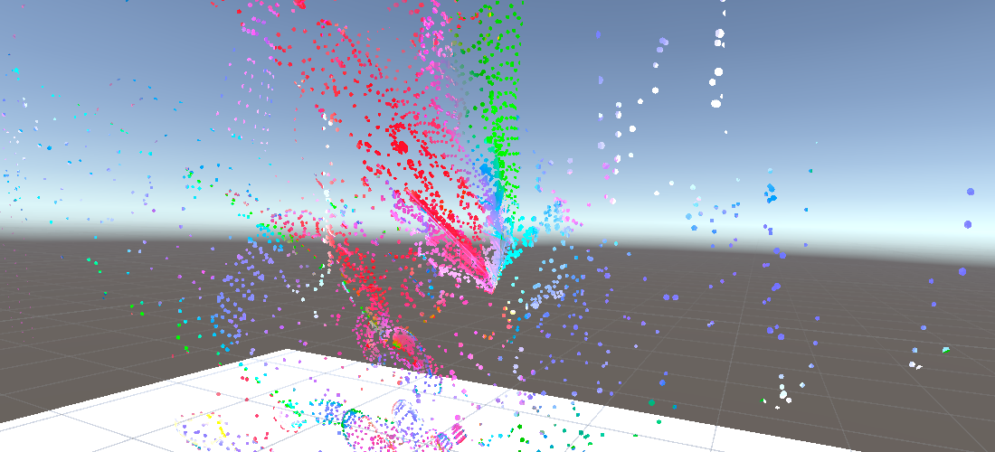A side by side composite with a picture from VRChat on the left, showing how my rave outfit